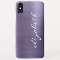 Lavender Brushed Metal Personalisiertes Skript