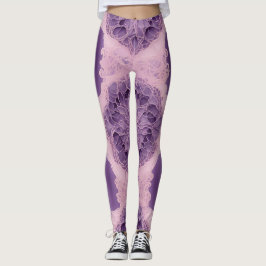 Lavender Bubblegum AI Art Leggings
