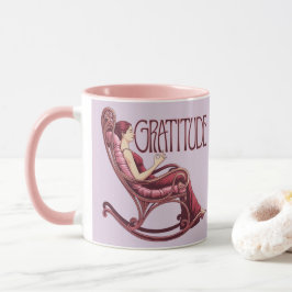 Lavender Burgundy Affirmation Meditation Mug Tasse