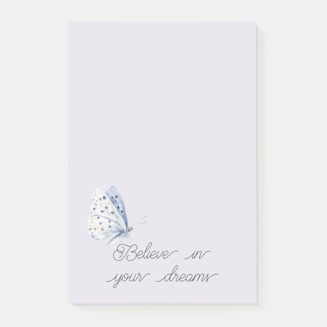 Lavender Butterfly Dreams Post-it Klebezettel (Vorderseite)