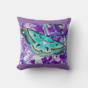 Lavender Butterfly Pillow Kissen