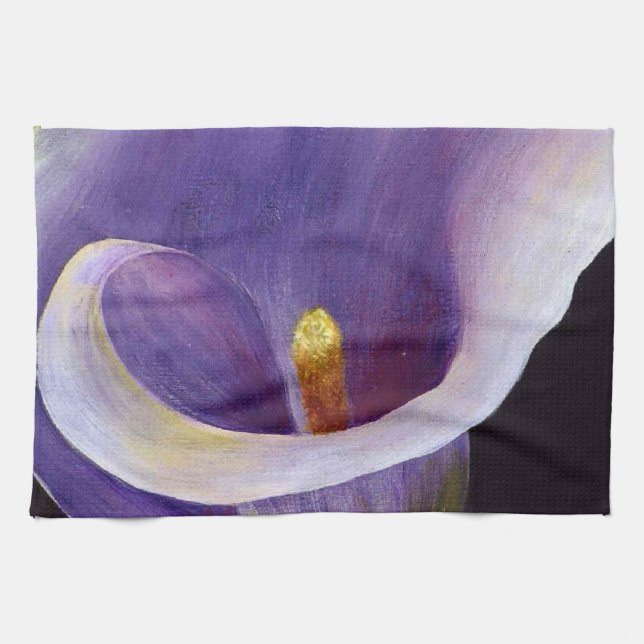 Lavender Calla Lily Küchentuch (Horizontal)