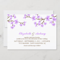 Lavender Cherry Blossoms Hochzeit