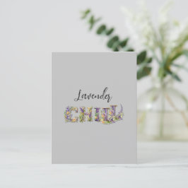 Lavender Chill Postkarte
