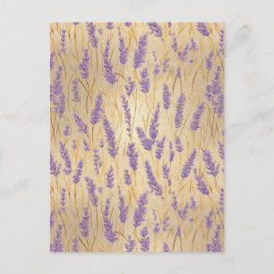 Lavender Chiyogami Postkarte