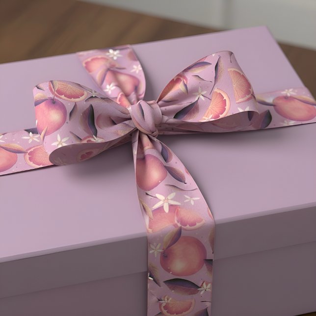 Lavender Citrus Blossom Orchard Muster Satinband (Von Creator hochgeladen)