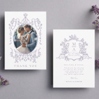 Lavender Classic Floral Rahmen Hochzeitsfoto