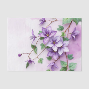 Lavender Clematis Weinroute Mendrisiotto Seidenpapier