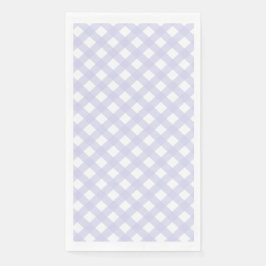 Lavender Country Style Gingham Pattern Napkins Serviette