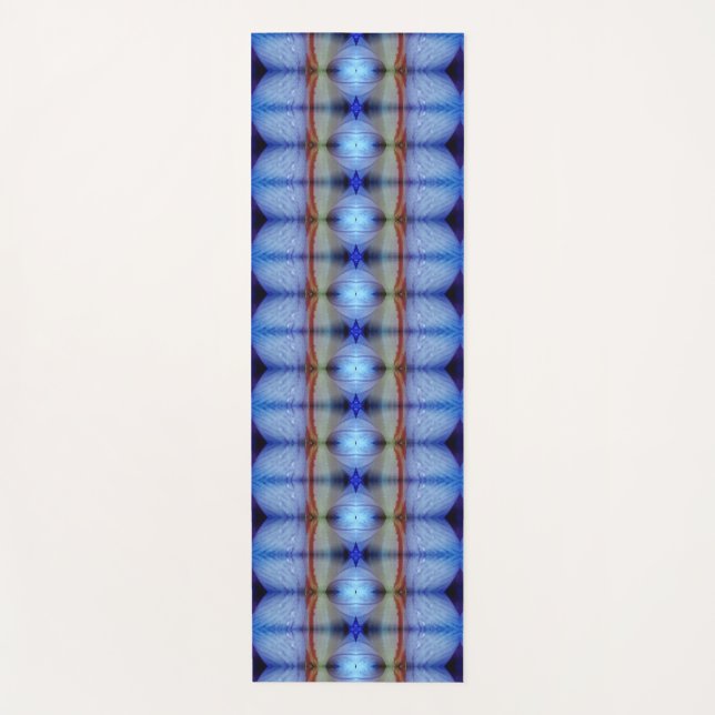 Lavender Crocus Ikat 5 Recoleta Yogamatte (Vorderseite)