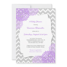 Lavender Dahlia Kinderdusche / lila grau