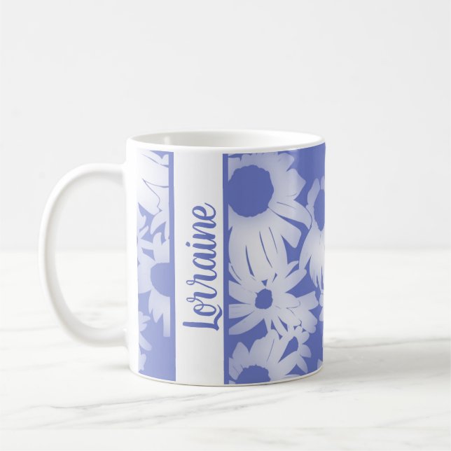 Lavender Daisies Persönliche Tasse (Links)