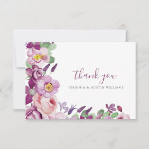 Lavender Danke-Card Dankeskarte