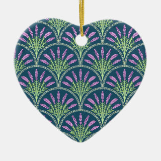 Lavender - Dark Background Keramik Ornament