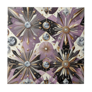 Lavender Diamond Mitte des Jahrhunderts Modern Fliese