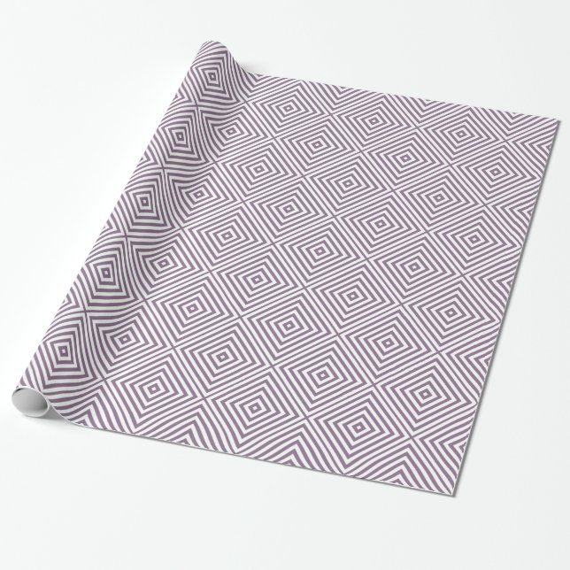 Lavender Diamond Zickzack in Emporiomoffa Geschenkpapier (Ungerollt)