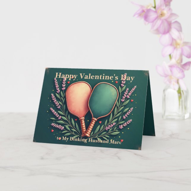 Lavender Dinks & Love Lobs 💘 Valentinstag  Karte (Orchidee)