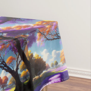 **"Lavender Dreams Under Jacaranda Skies"*** Tischdecke