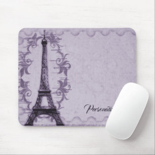 Lavender Eiffel Tower Mousepad