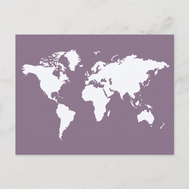 Lavender Elegante World Postkarte (Vorderseite)