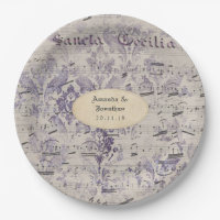 Lavender Ephemera Musiknotens Wedding
