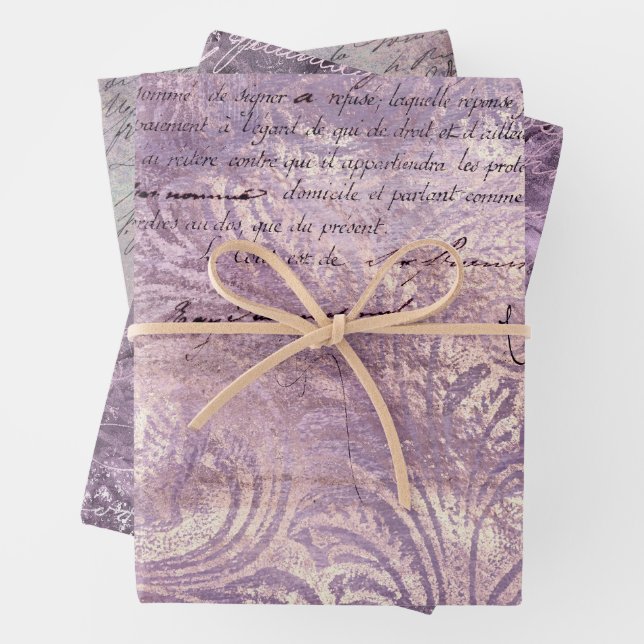 Lavender Ephemera Pattern Geschenkpapier Set (Beispiel)