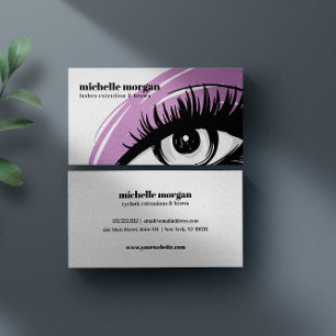 Lavender Eye shadow Eyelash Brows beruflich Visitenkarte