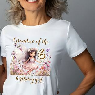 Lavender Fairy Wildblume Oma der Geburtstagsfrau T-Shirt