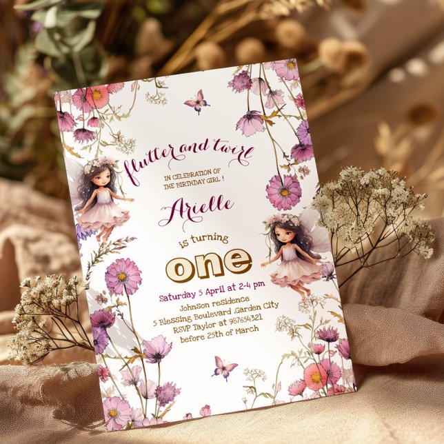 Lavender Fairy Wildblume Pixie 1. Einladung (Von Creator hochgeladen)