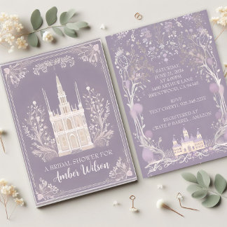 Lavender Fairytale Castelgrande Einladung