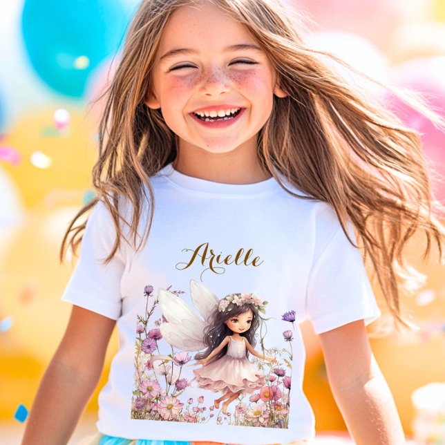 Lavender Fantasy Fairy Wildblume Pastel T-Shirt (Von Creator hochgeladen)