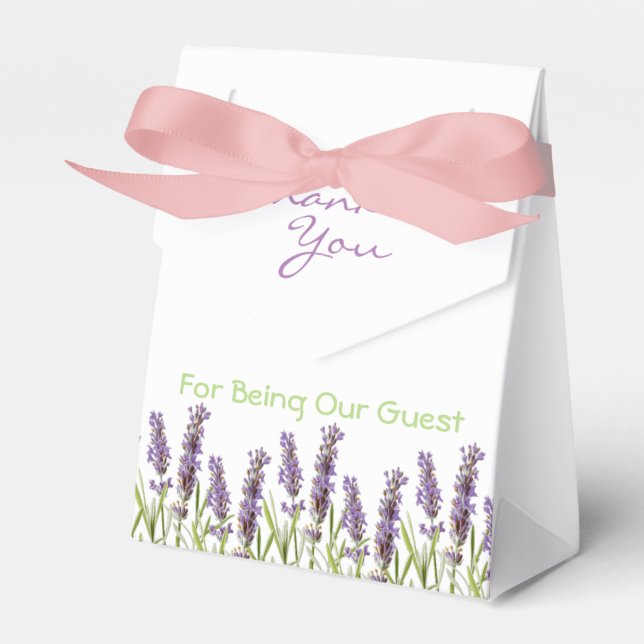 Lavender Favor Box Geschenkschachtel (Vorderseite)