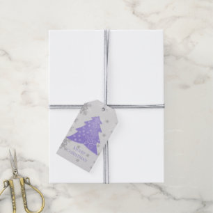 Lavender Festival Weihnachtsbaum Geschenk Tag Geschenkanhänger