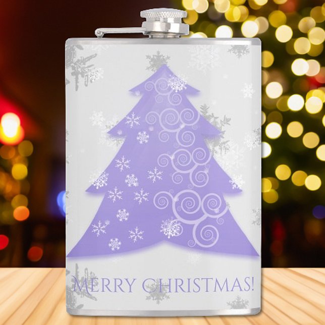 Lavender Festive Christmas Tree Flask Flachmann (Lavender Festive Christmas Tree Flask)