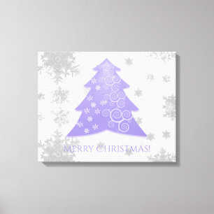 Lavender Festive Weihnachtsbaum Canvas Print Leinwanddruck