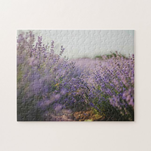 Lavender Field Gebäude Jigsaw Puzzle (Horizontal)