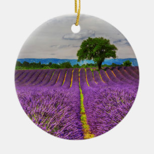 Lavender Field landschaftlich, Frankreich Keramikornament