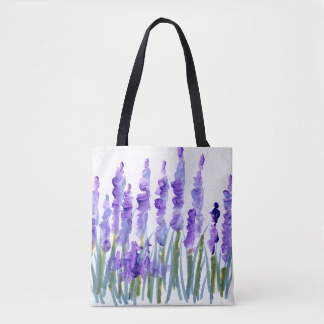 Lavender Field Tote Bag (Vorderseite)
