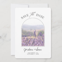 Lavender Field Wedding Lavender Save the Date Einladung