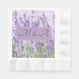 Lavender Fields Hochzeitsfest geprägt Mittag Napki Serviette