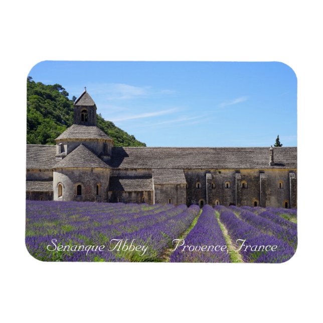 Lavender Fields von Senanque Abbey Magnet (Horizontal)