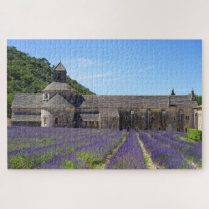 Lavender Fields von Senanque Abbey Puzzle