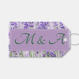 Lavender Fields Wedding Gift Tags Geschenkanhänger