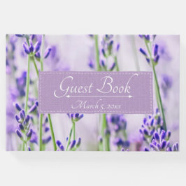 Lavender Fields Wedding Guest Book Gästebuch