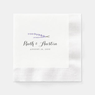 Lavender Fields Wedding Serviette