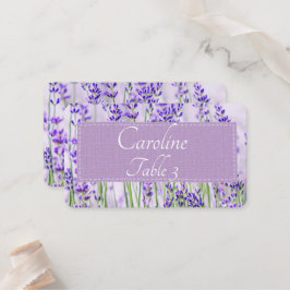 Lavender Fields Wedding Standard Platzkarte