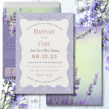 Lavender Fields Western Boho Hochzeitseinladung