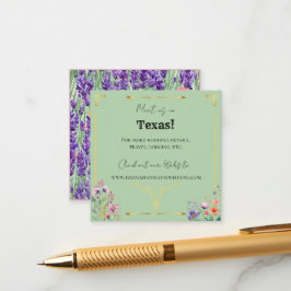 Lavender Fields Western Hochzeitkarte Begleitkarte
