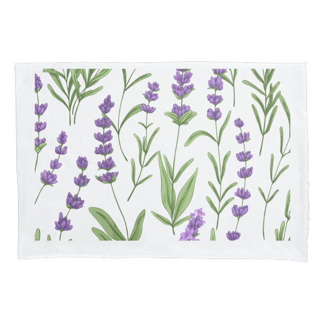 LAVENDER FIELS PILLOW FALL KISSENBEZUG (Vorderseite)