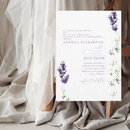 Lavender Floral Beide Eltern Hochzeit Einladung